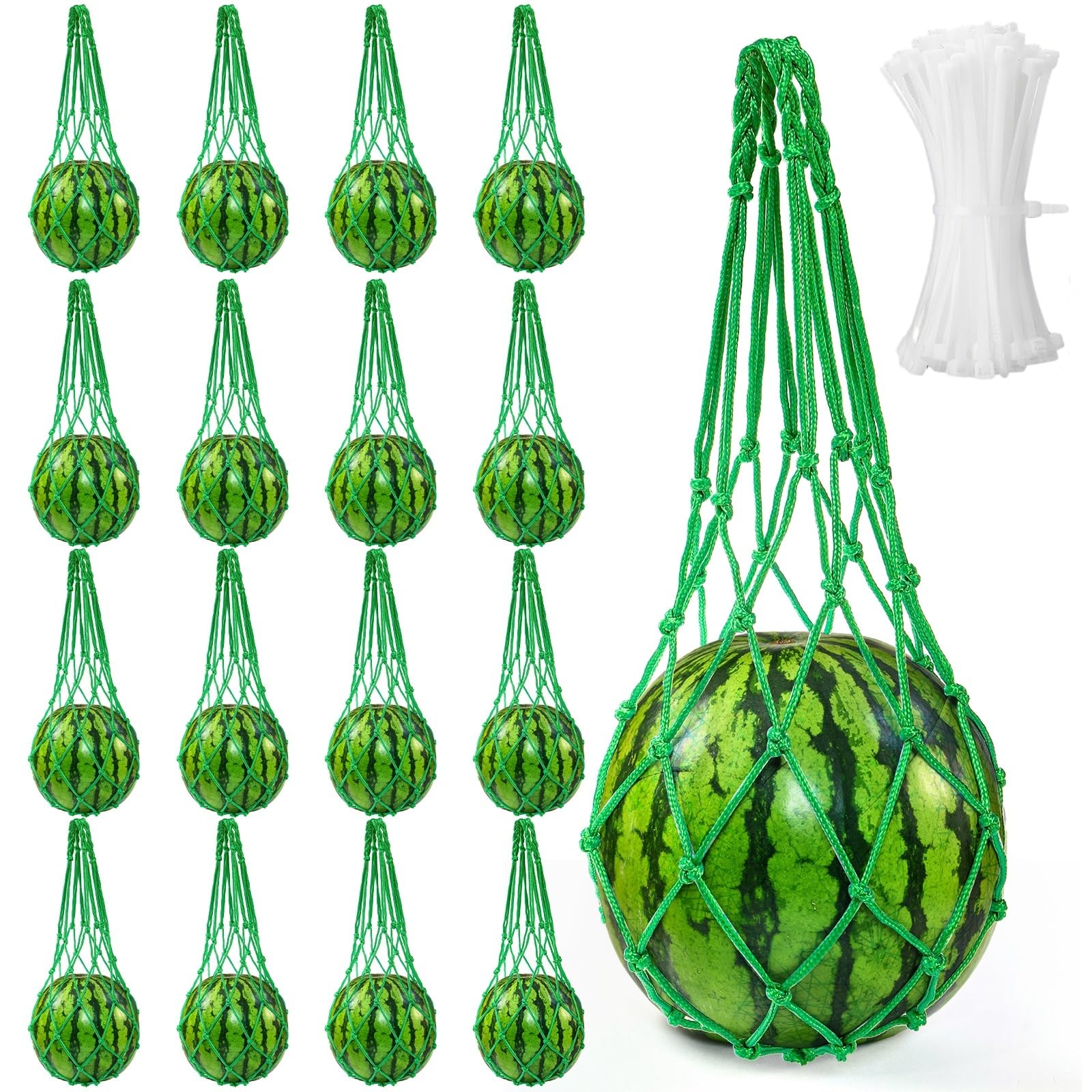 Covzoe front packaging showing 16-net bundle and 100 zip ties, clear supply benefit
