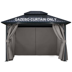 COWVIE front view of four-panel curtains showing full privacy and protection