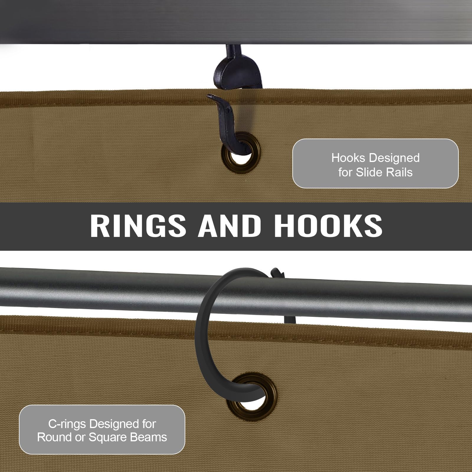 COWVIE side panel with zipper open showing convenient access and insect barrier