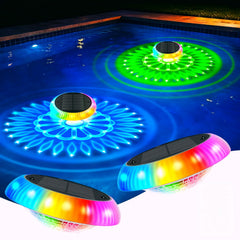COXSENI front view of two floating lights showing compact design and easy setup