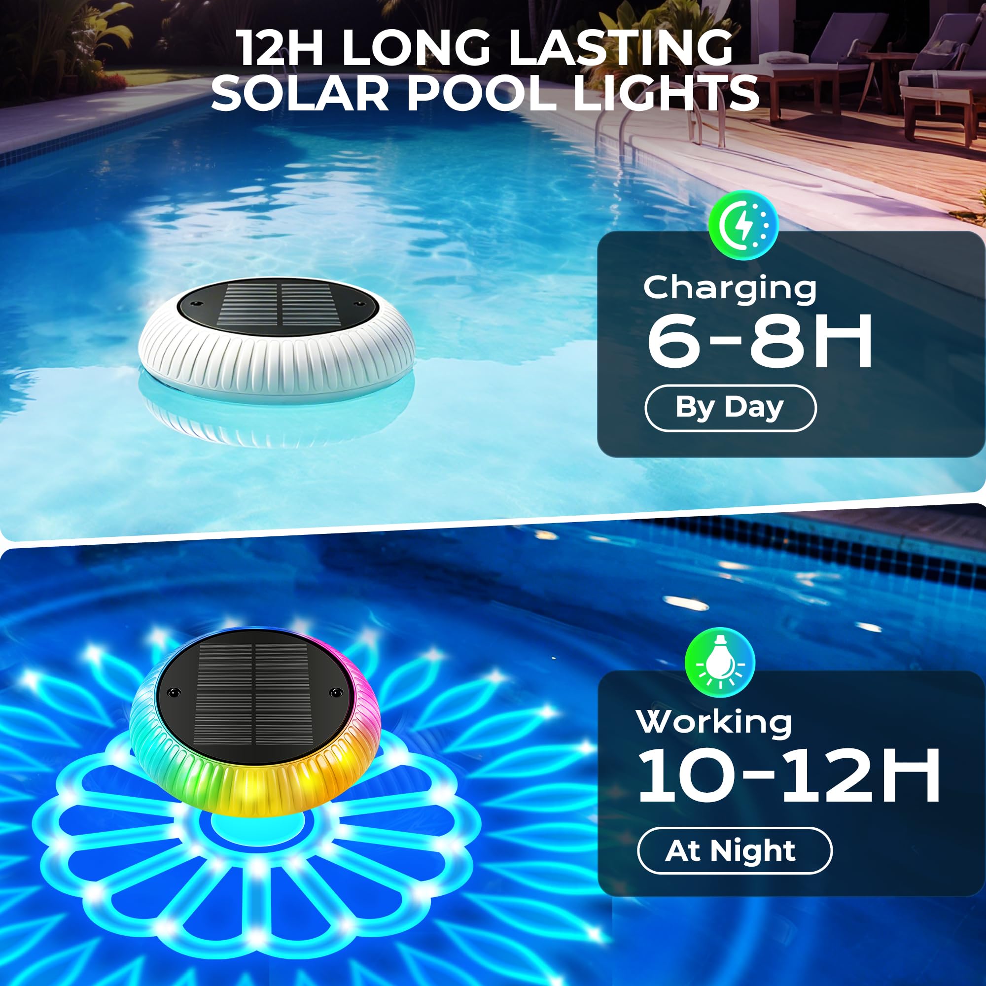 COXSENI submerged bottom LED glow highlighting underwater color and depth enhancement