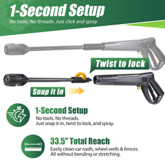 coyardor extension wand reach demonstration cleaning a high gutter easily