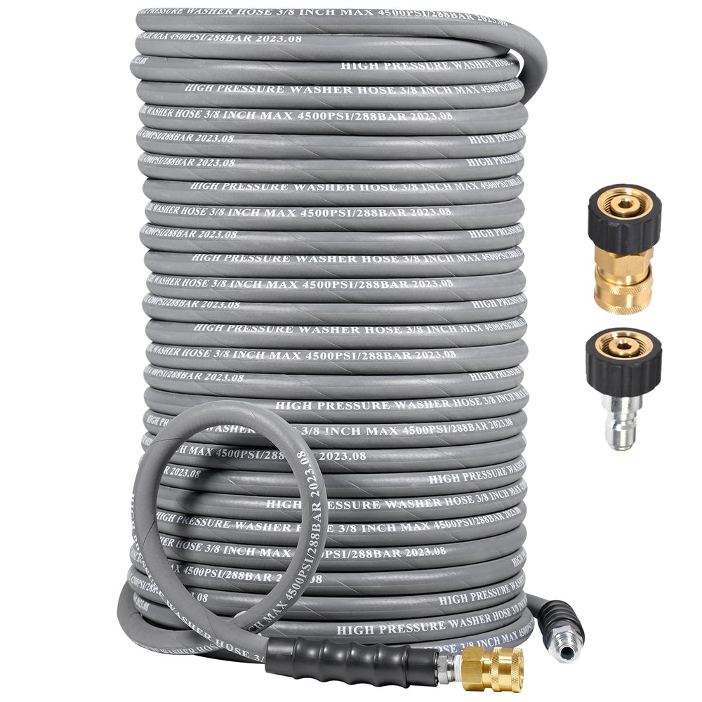 coyardor front packaging showing hose and included adapters for clear compatibility