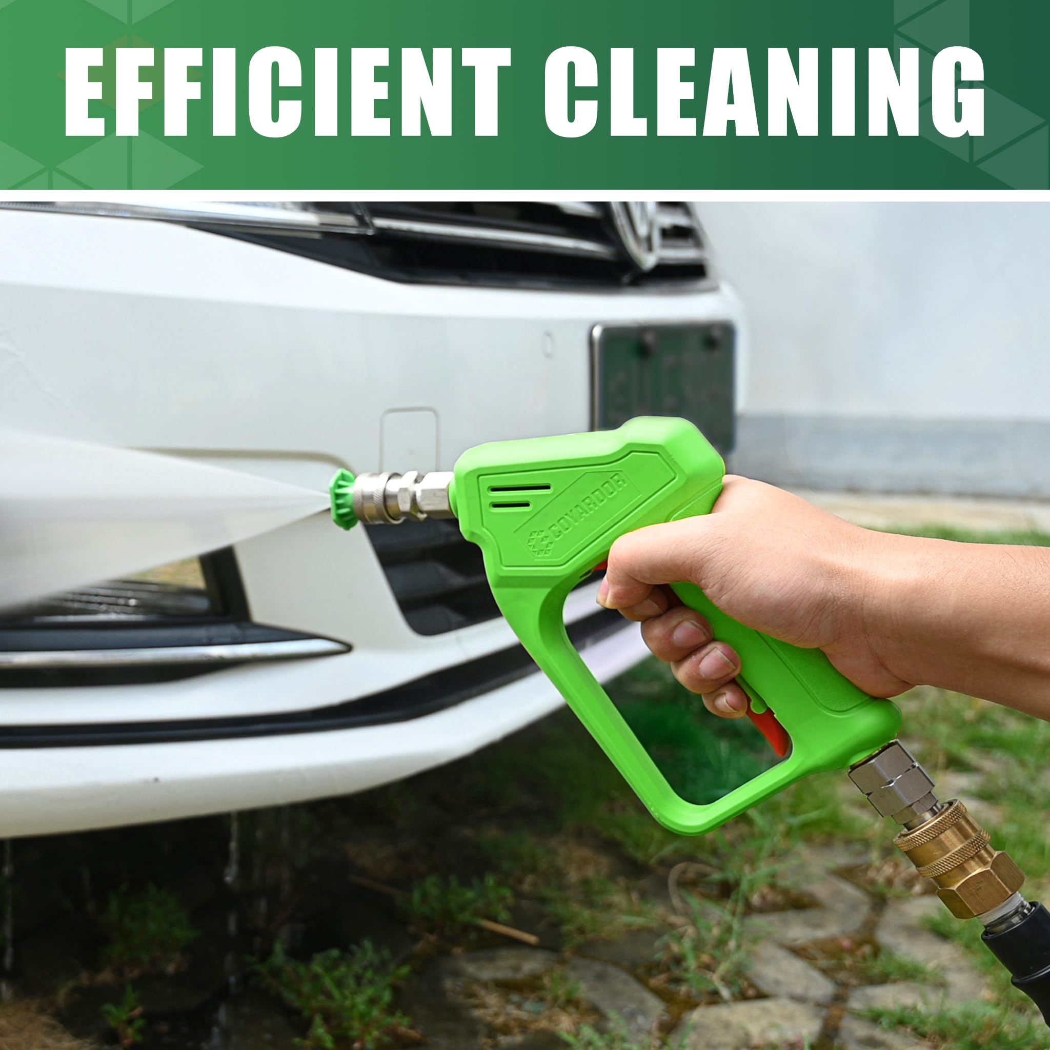 coyardor lifestyle pressure washer use depicting efficient outdoor cleaning