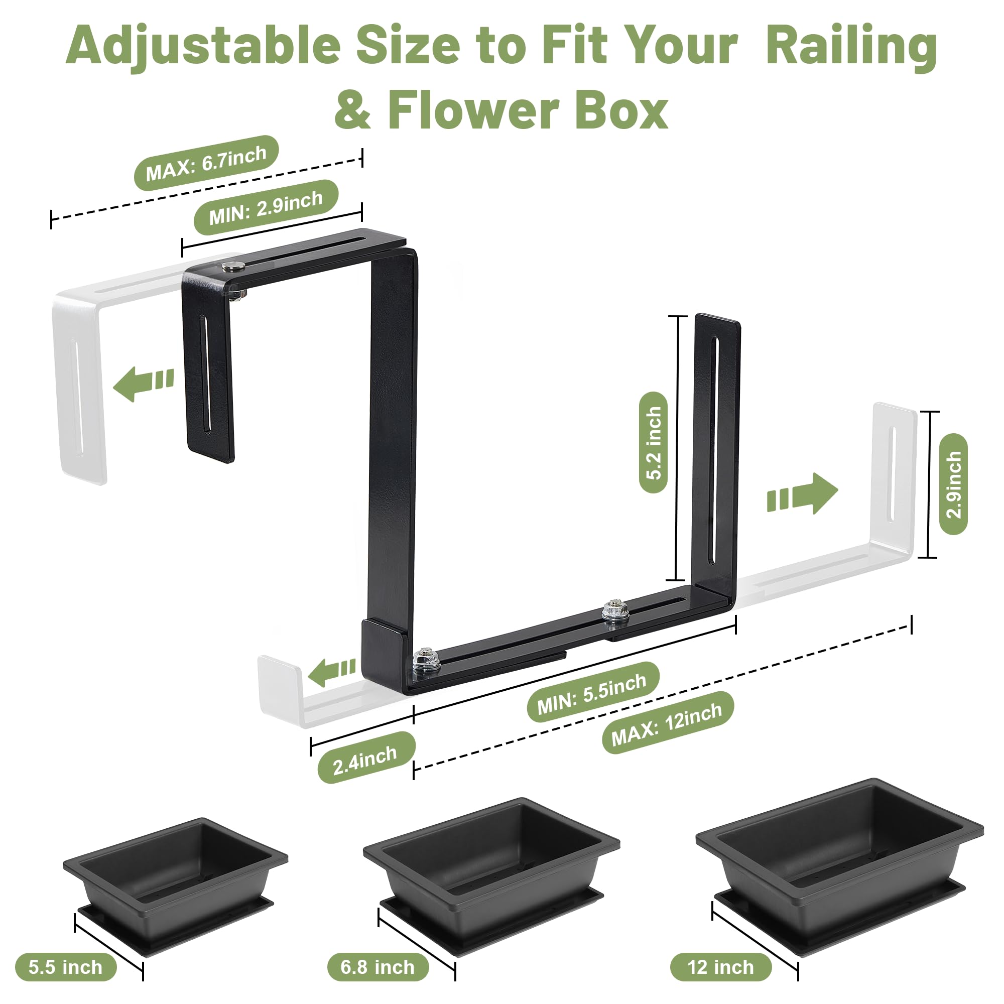 Cozcty weight support demonstration showing stable heavy planter support