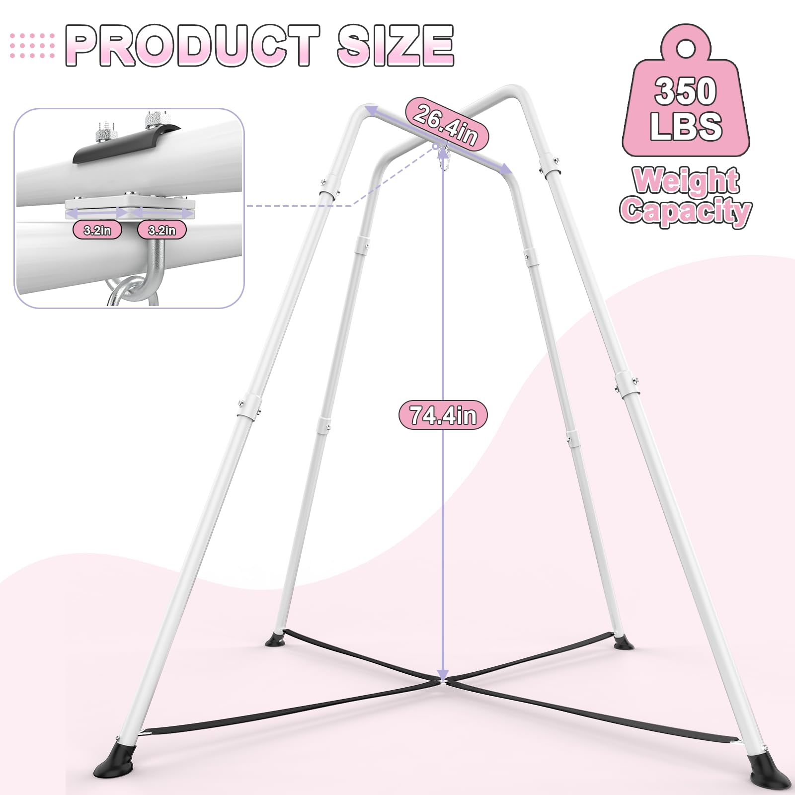 COZEER assembled set beside adult showing scale and safe size benefit