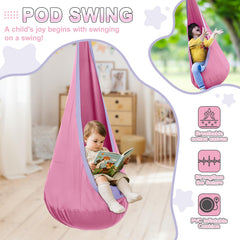 COZEER gradient sensory swing texture demonstrating stretchy double-layer comfort