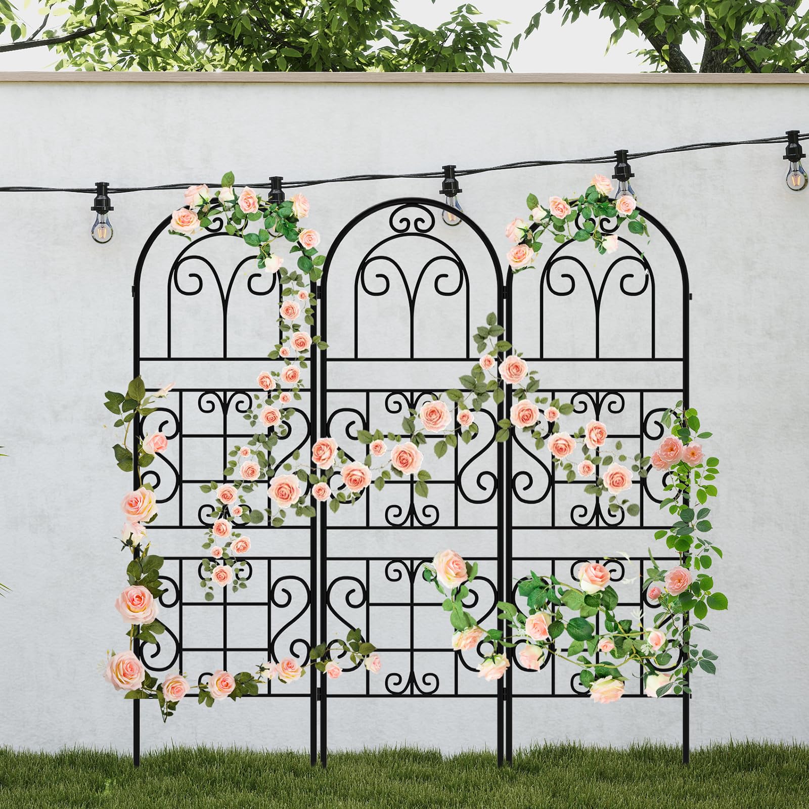 COZEER trellis curved profile silhouette against sky emphasizing decorative shape and load distribution