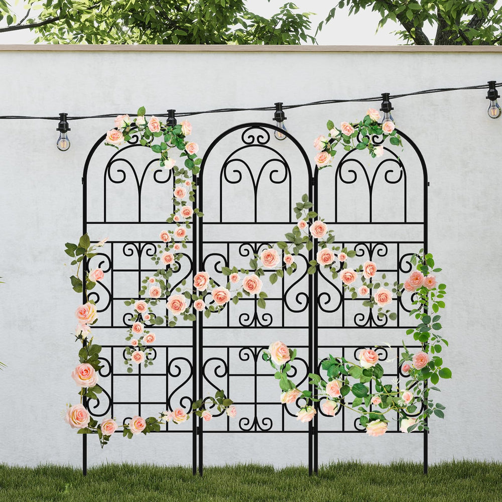 COZEER trellis curved profile silhouette against sky emphasizing decorative shape and load distribution