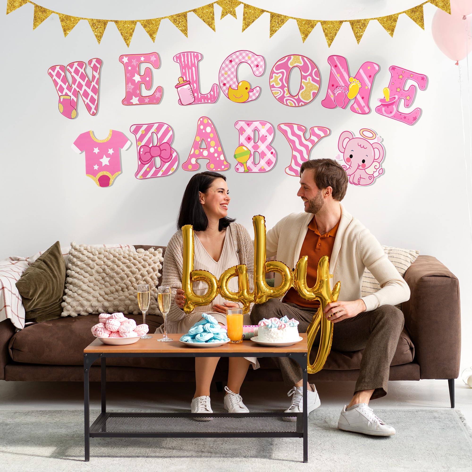 COZFUR yard signs in a backyard party scene providing festive curb appeal