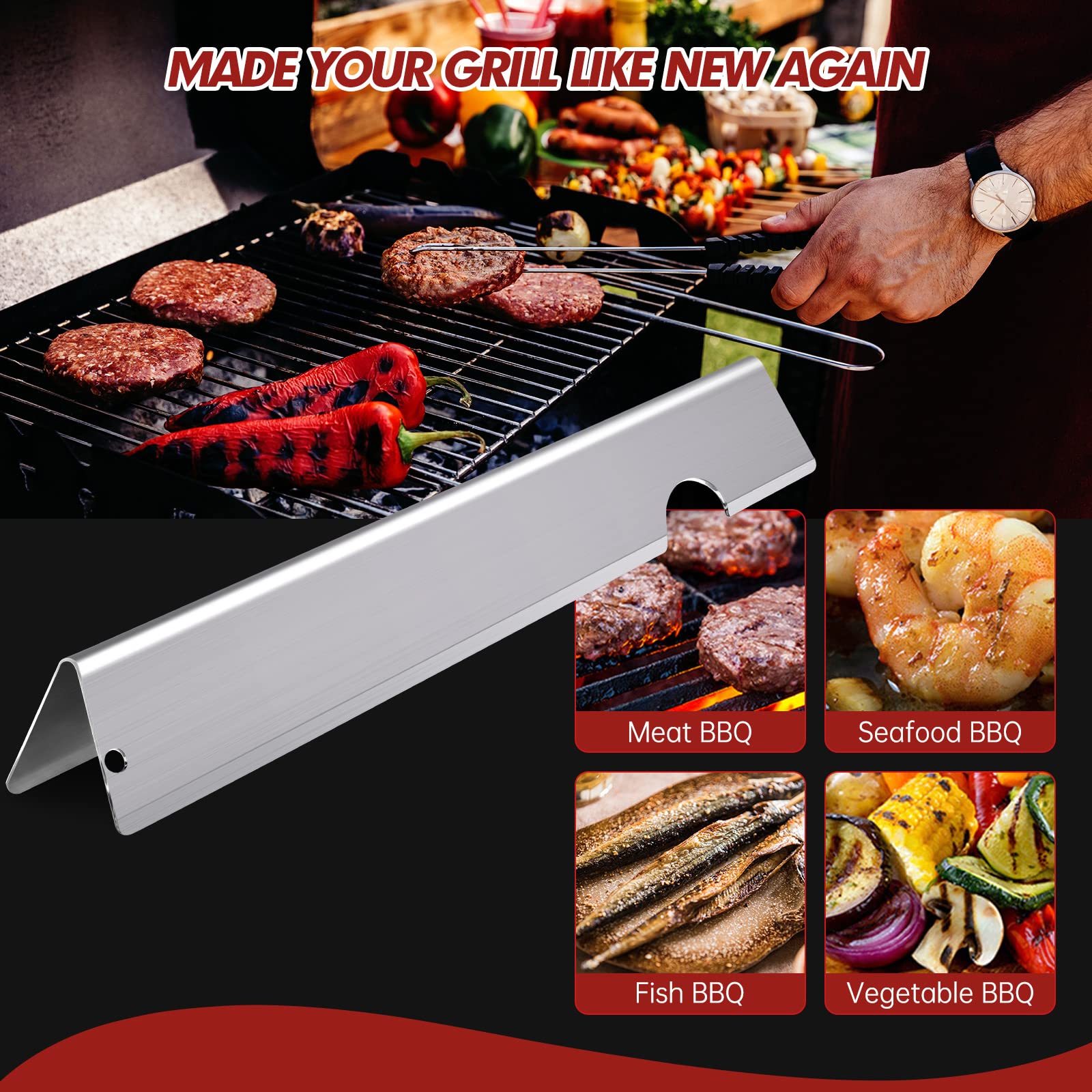 Cozilar flavorizer bars in backyard grill scene showing improved grilling results