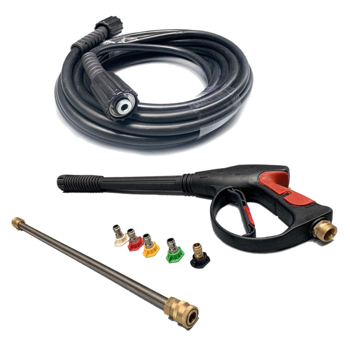 Cozyel pressure washer gun front view showing ergonomic grip and control benefit