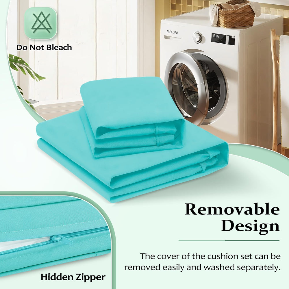 Cozyide adjustable straps and handles securing cushion to lounge chair for no-slip comfort