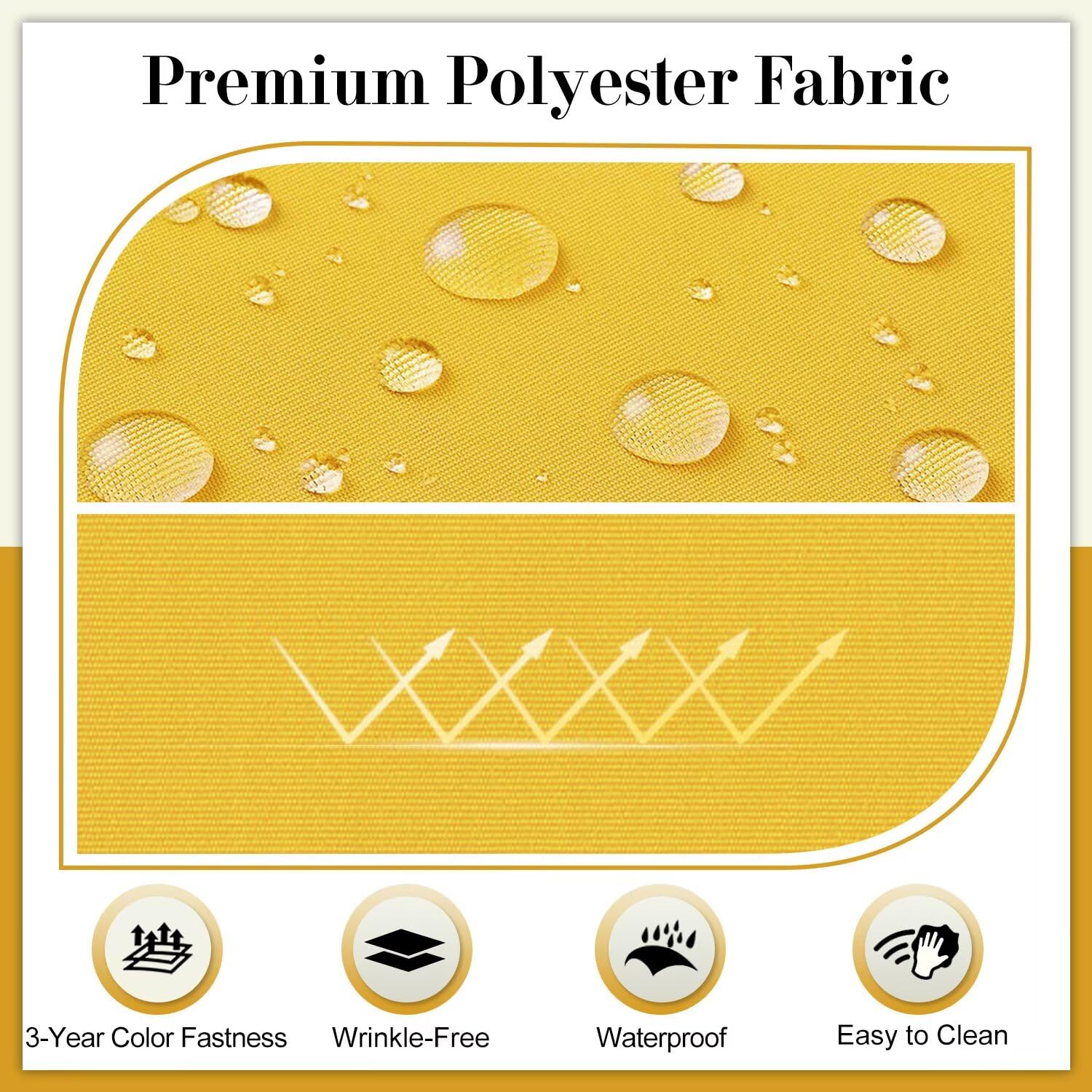 Cozyide fabric close-up displaying yarn-dyed weave and durable color retention benefit
