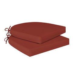 Cozyide front view brick red cushions showing clean design and comfort benefit