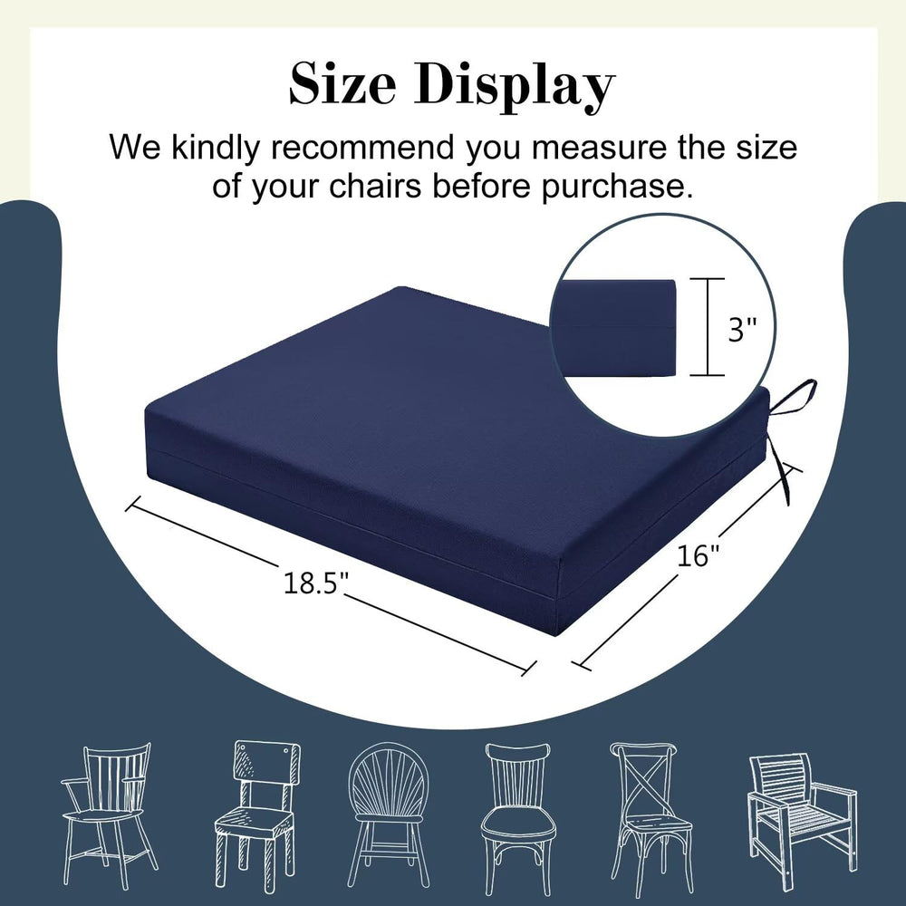 Cozyide cushion in use on patio dining chair improving outdoor comfort