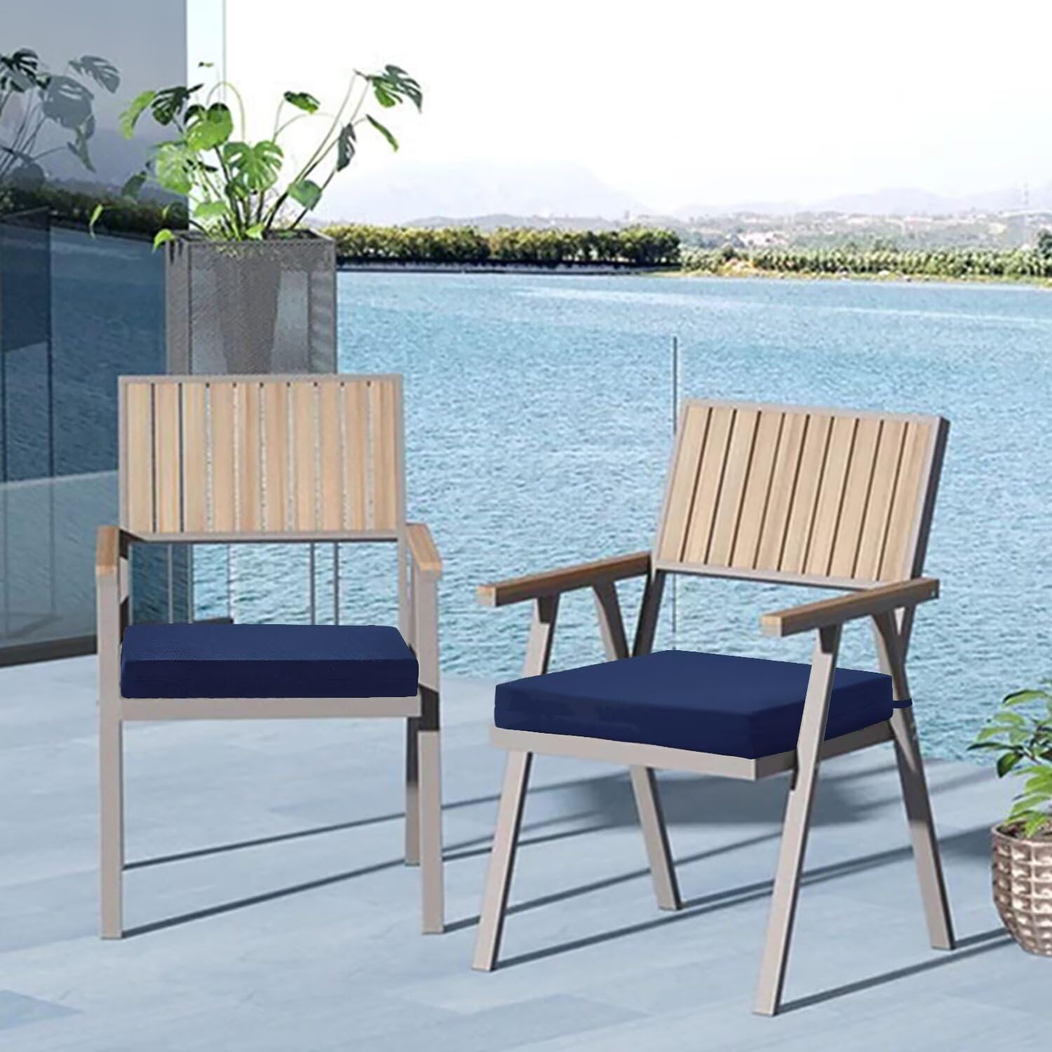 Cozyide lifestyle patio setting with cushions adding weather-ready style