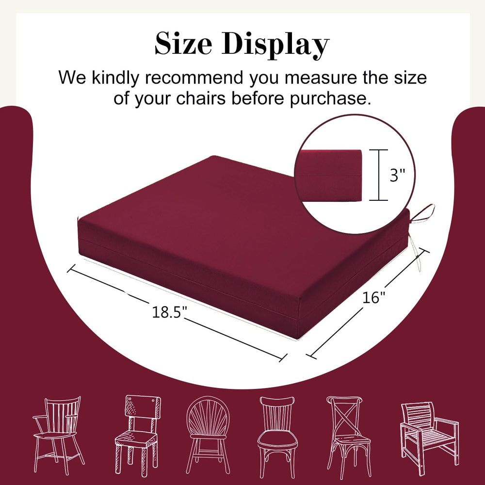 Cozyide cushion placed on a patio chair showing comfortable outdoor seating