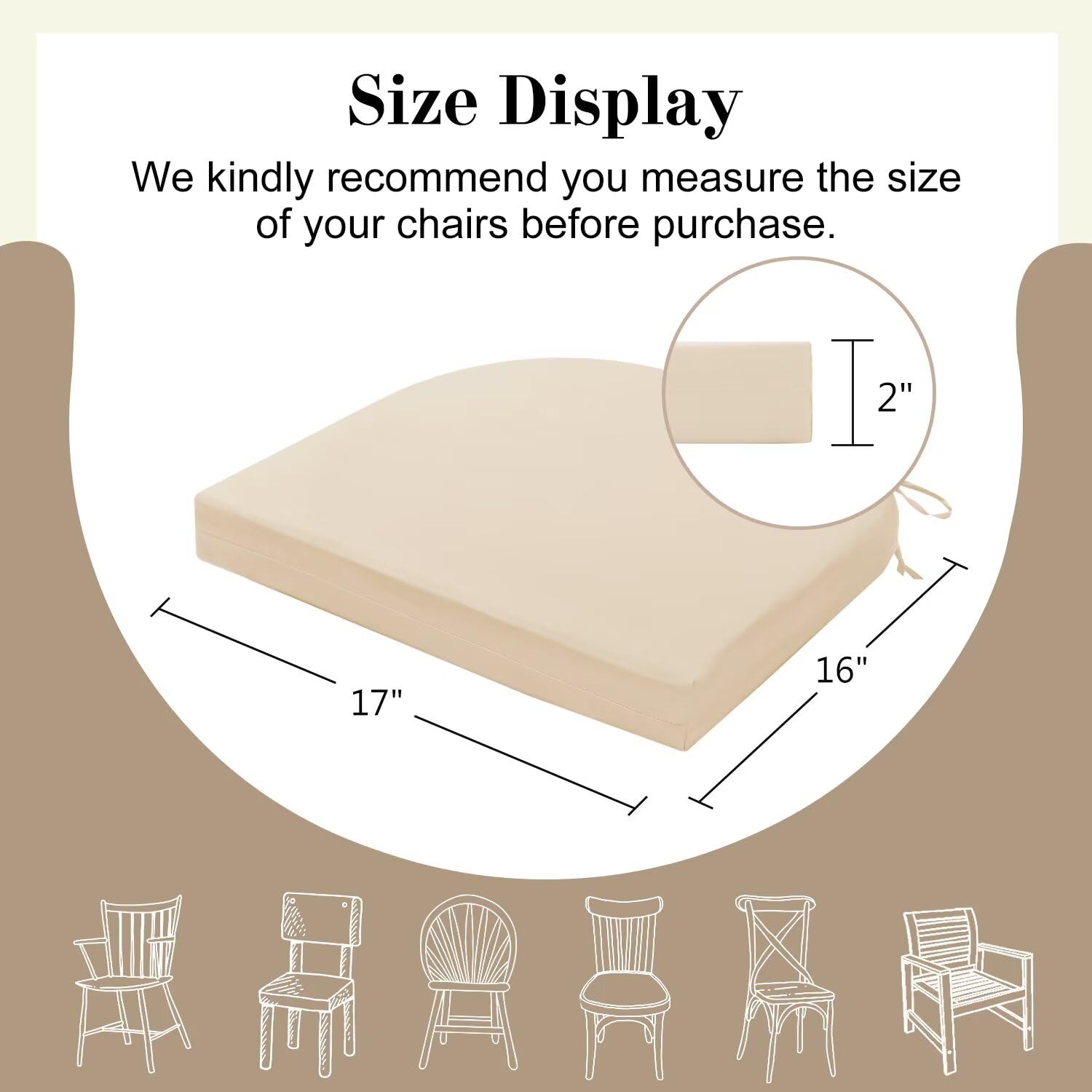 Cozyide cushion on chair showing size fit and comfortable seating benefit