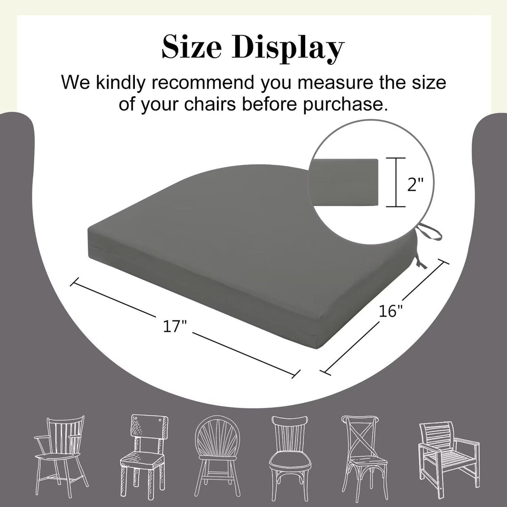 Cozyide side profile showing 17x16x2 inches thickness for comfortable low-profile support
