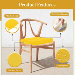 Cozyide cushion side profile illustrating 3-inch thickness and supportive comfort benefit