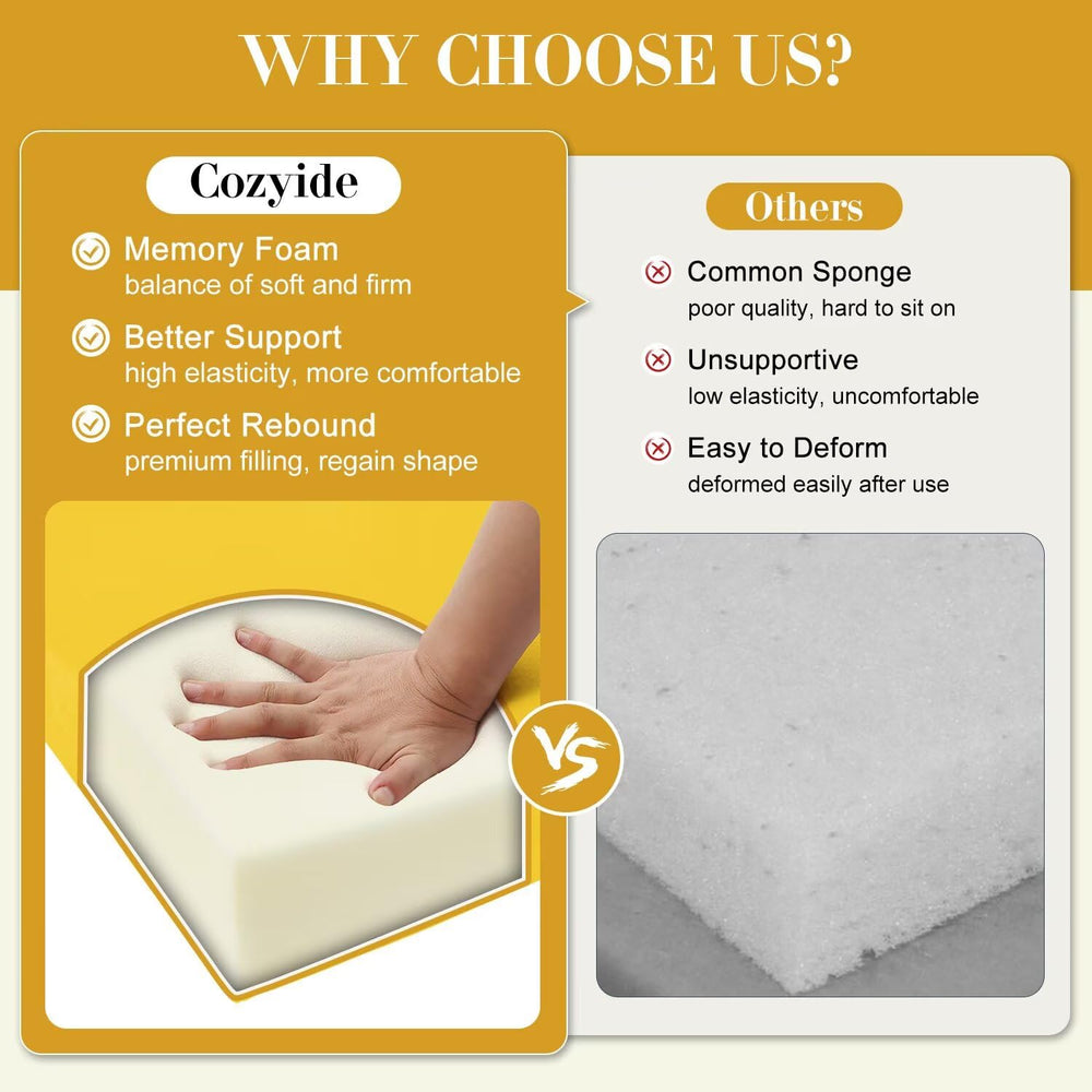 Cozyide vacuum-packed cushion being unboxed for fast delivery and compact shipping benefit
