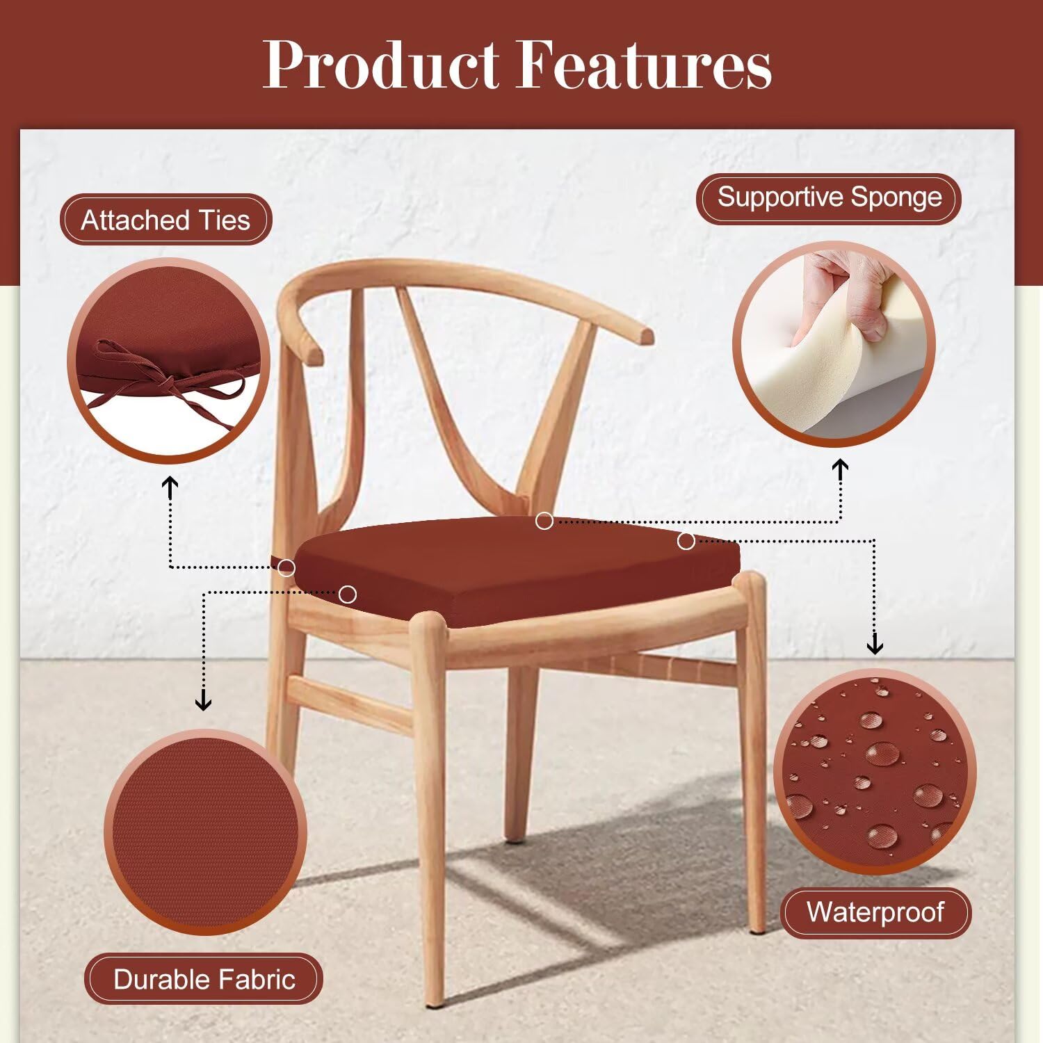 Cozyide cushion with water beading demonstrating waterproof protection