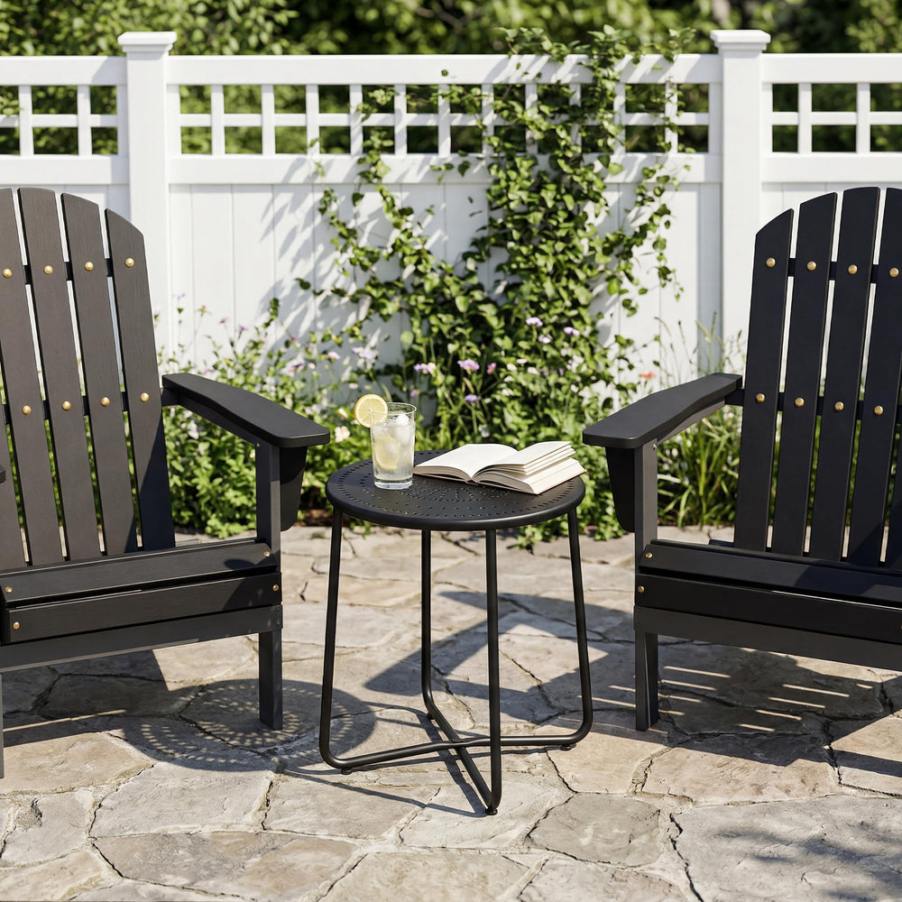 cozynest home compact side table beside chair showing space-saving scale