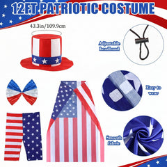 Cozypower cloak flag pattern close-up showing bold visibility