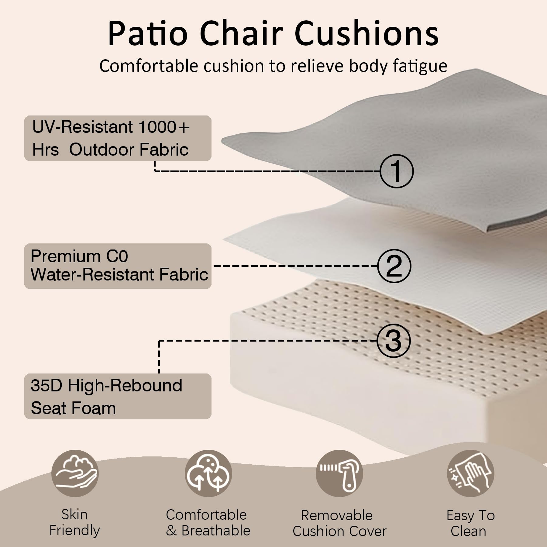COZYVIDA vacuum-packed back cushion unpacking to illustrate expansion tip