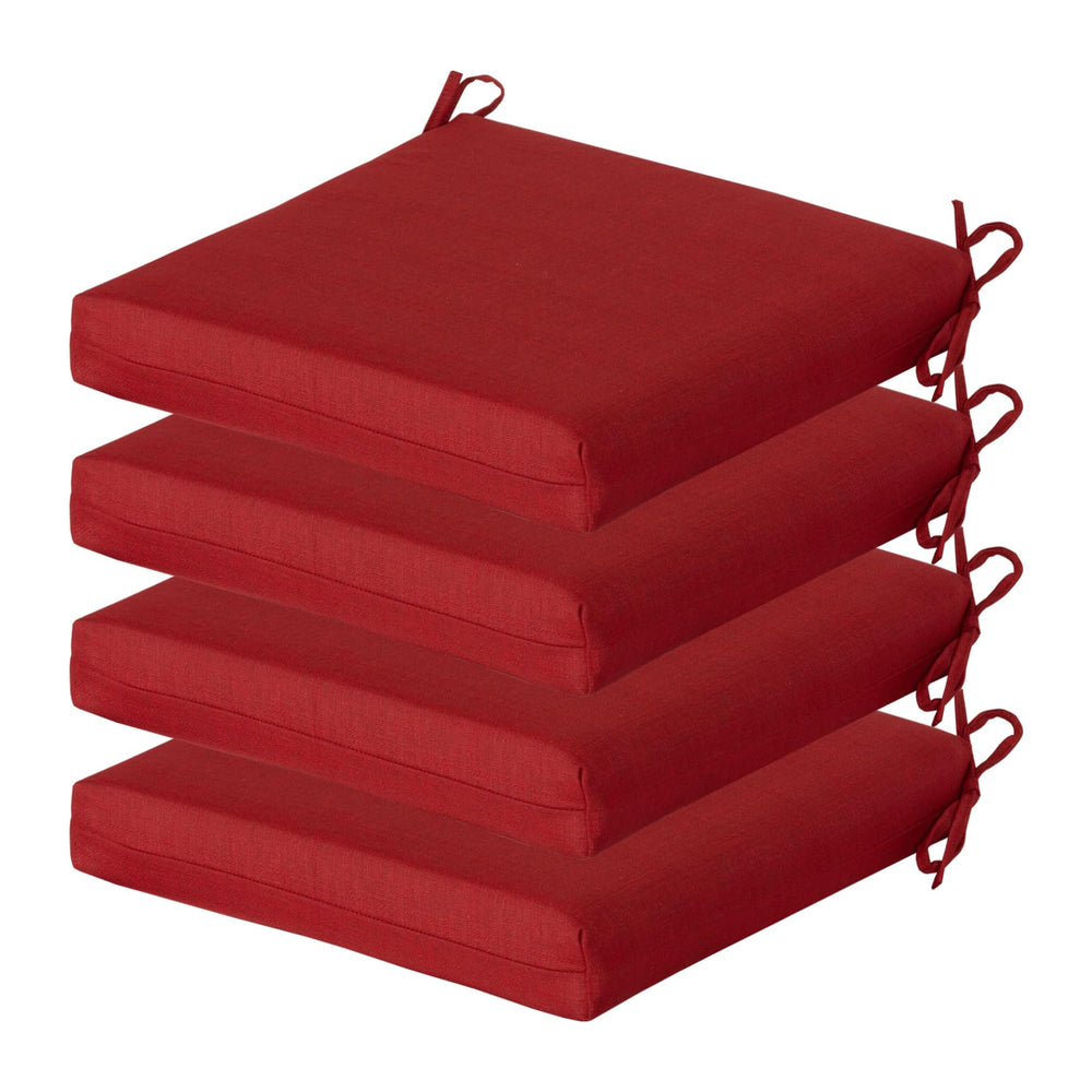 COZYVIDA front view of four chili cushions showing color and fit
