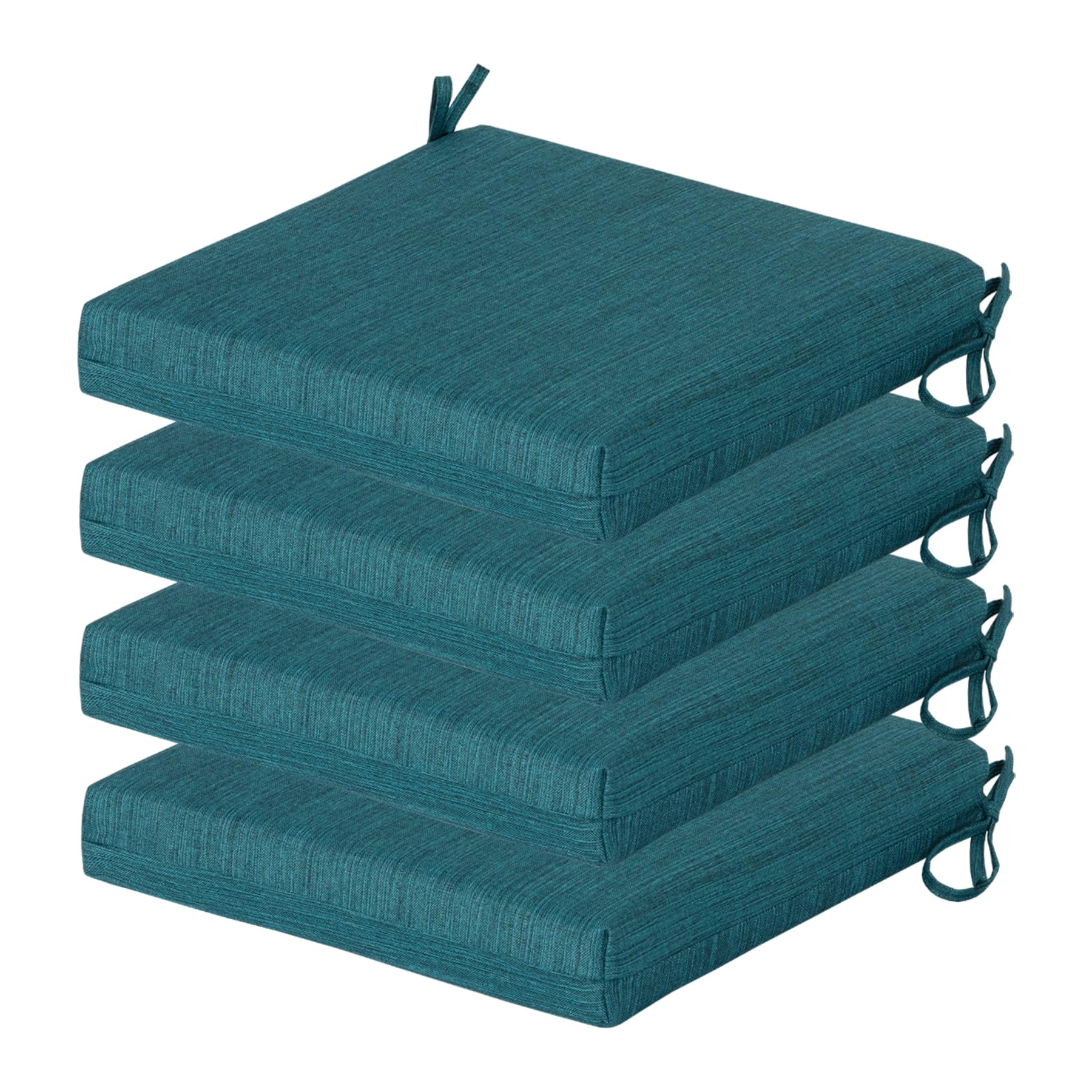 COZYVIDA front view of malachite cushions showing neat square fit and color longevity