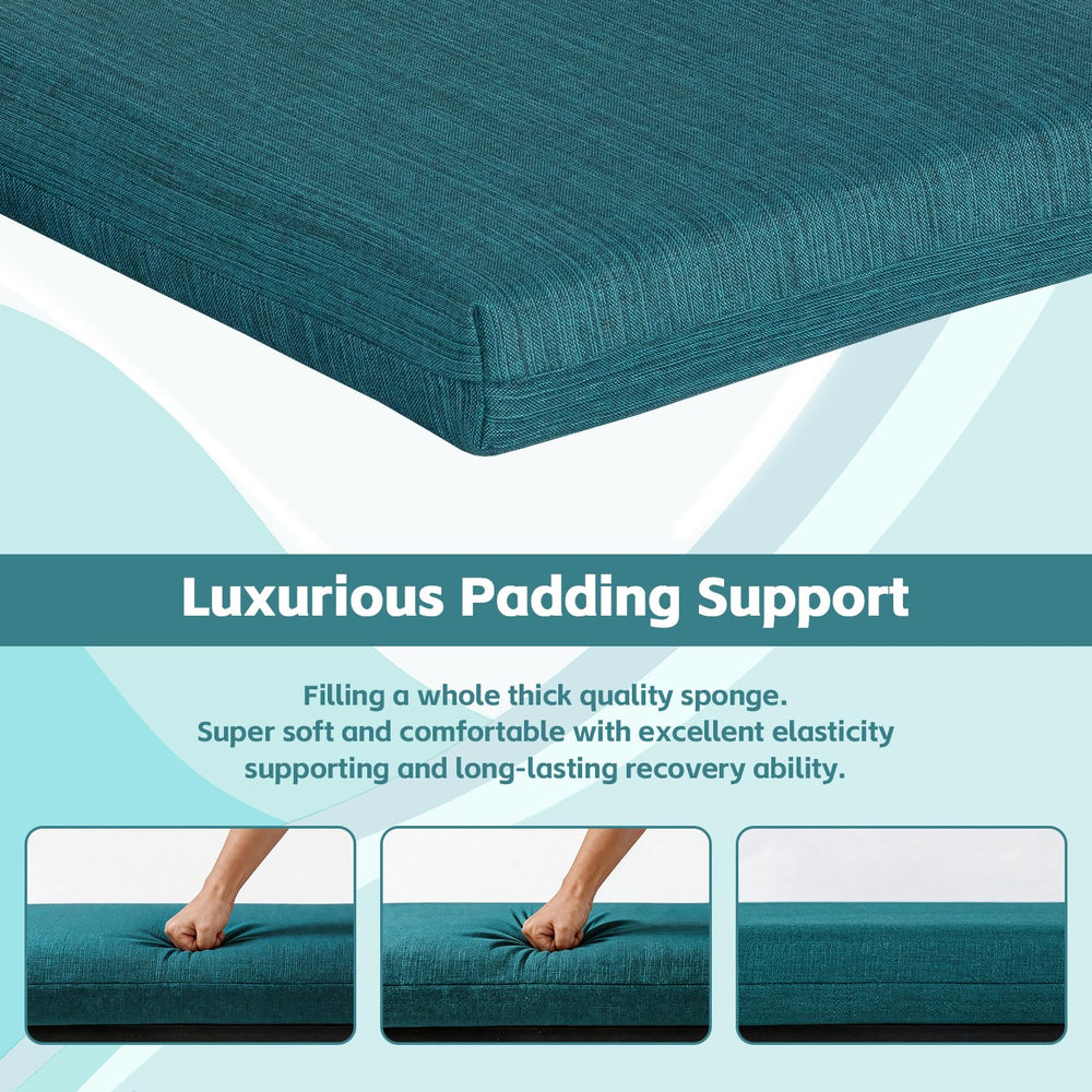 COZYVIDA cushion on dining chair demonstrating fit and added seating comfort