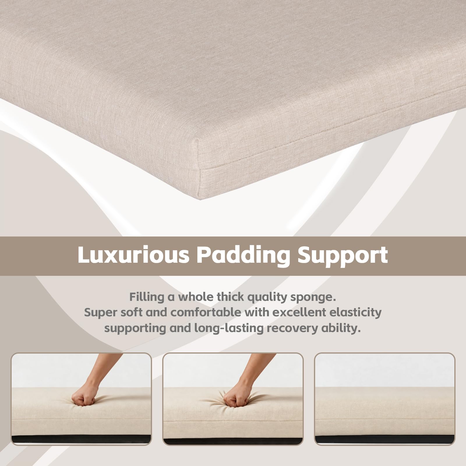 COZYVIDA cushion beside ruler showing 20x20 inch size for correct scale