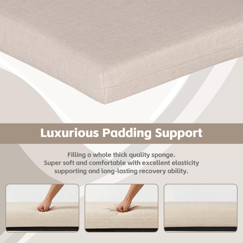 COZYVIDA cushion beside ruler showing 20x20 inch size for correct scale