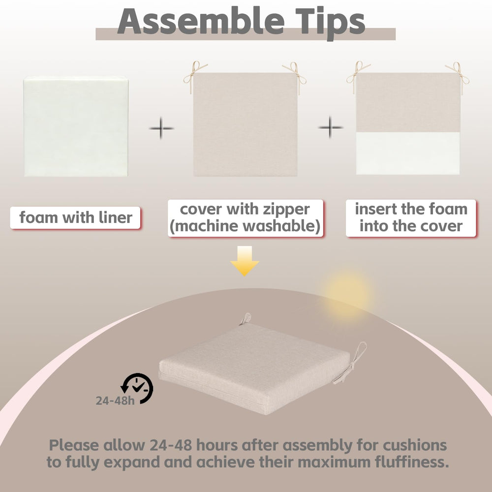 COZYVIDA vacuum-packed cushions unpacking step to reduce shipping damage