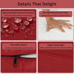 COZYVIDA YKK zipper detail for easy cover removal and cleaning