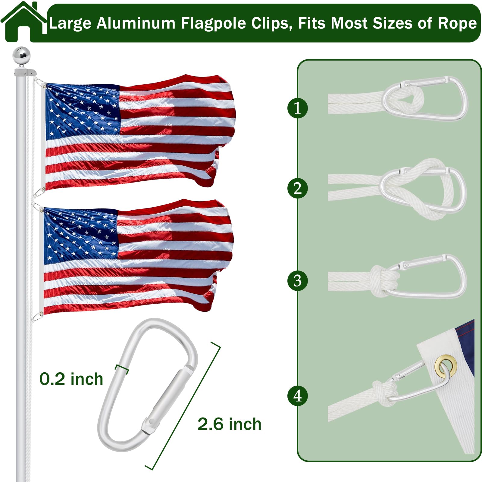 CQ Garden metal cleat mounted on pole showing neat rope management benefit