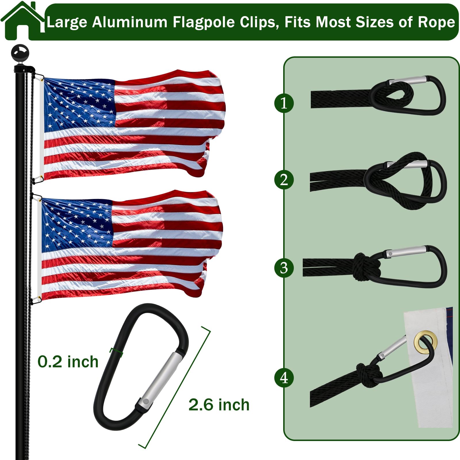CQ Garden metal cleat mounted on pole illustrating tidy rope storage benefit