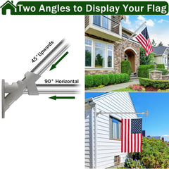CQ Garden embroidered US flag detail highlighting dense stitching and fade resistance