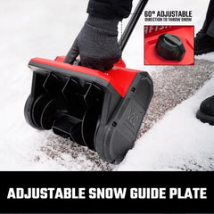 CRAFTSMAN detailed shot of 10-inch blade and curved auger for efficient powder clearing