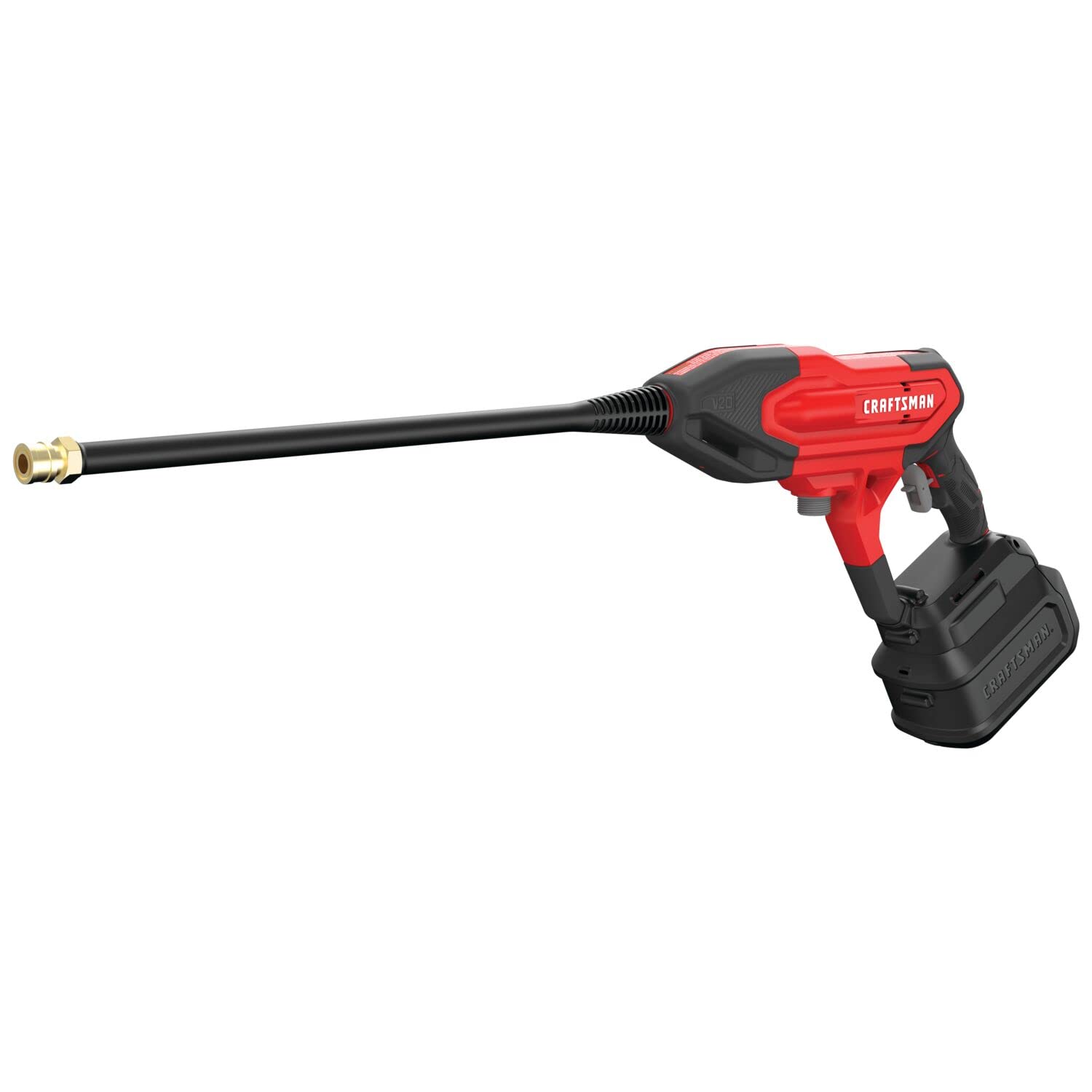 CRAFTSMAN CMCPW350B front view showing compact cordless cleaner and controls for portability