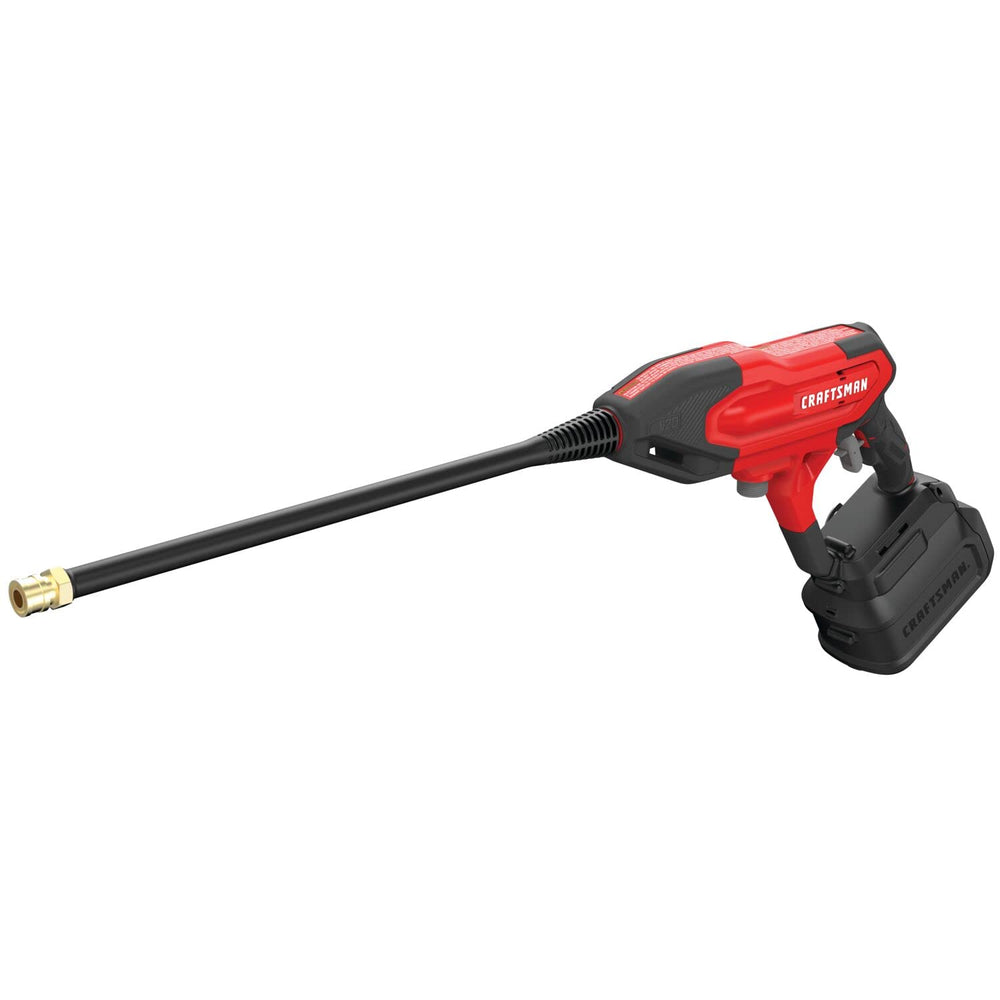 CRAFTSMAN suction hose detail demonstrating water source flexibility and on-the-go use