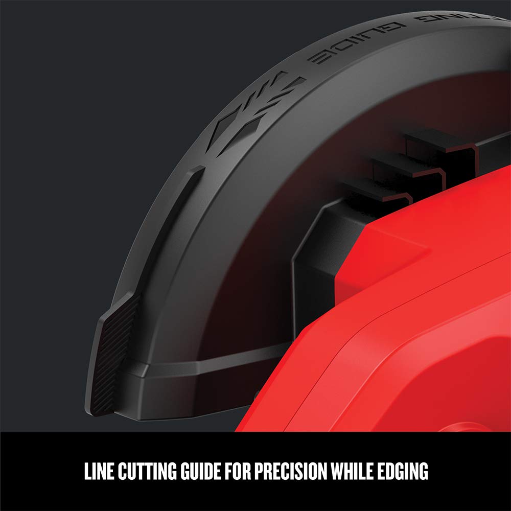 CRAFTSMAN CMEED400 cutting a clean lawn edge beside a sidewalk for neat landscaping