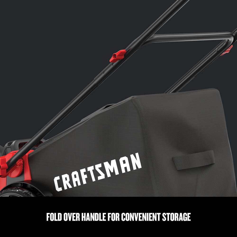 CRAFTSMAN collection bag attached capturing clippings cleanly