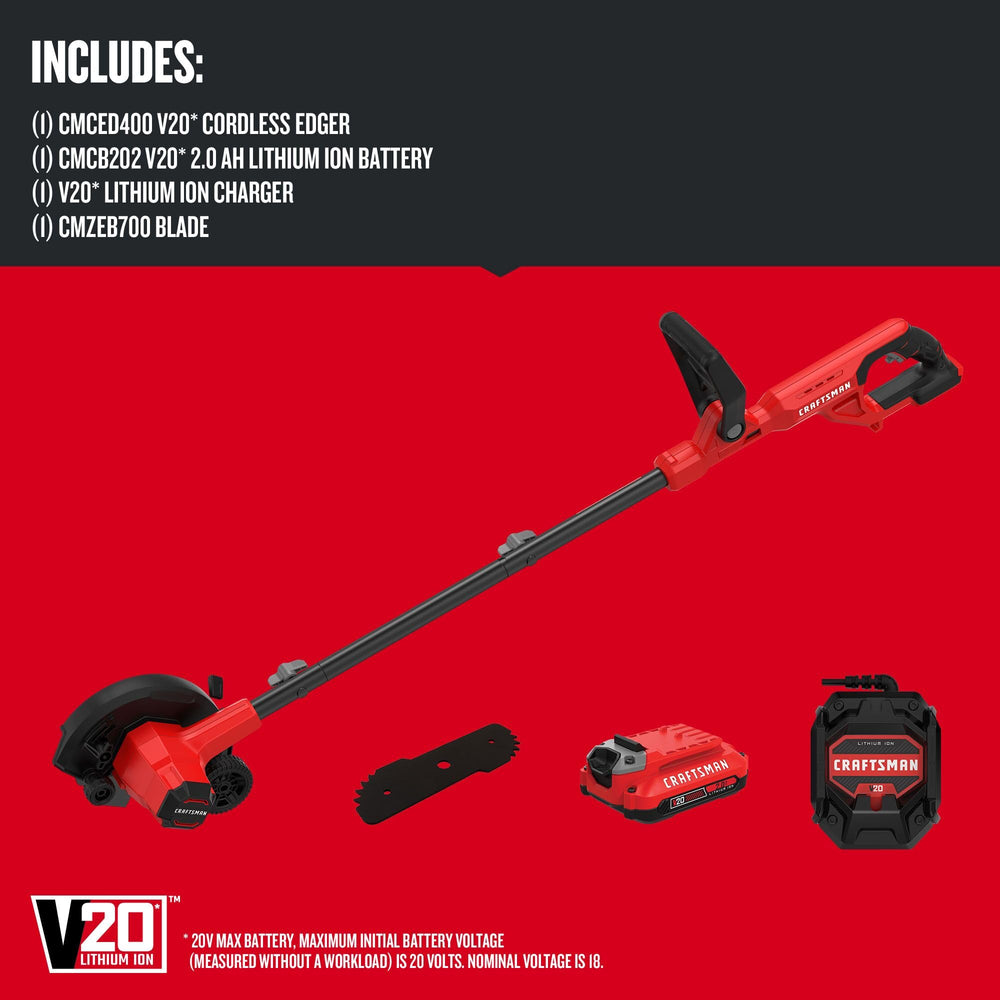 CRAFTSMAN edger height adjustment lever for precise cut depth control