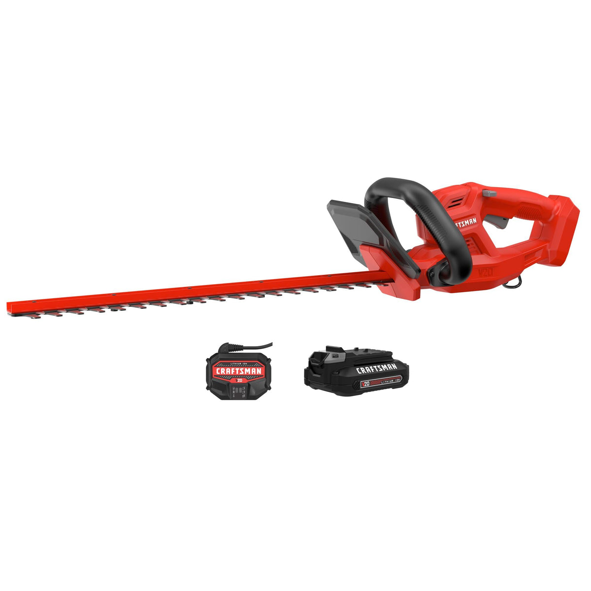 CRAFTSMAN front packaging showing tool and included battery for immediate use