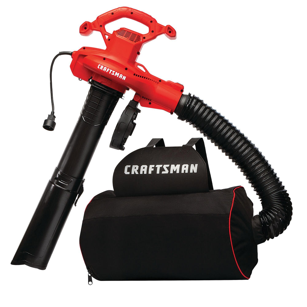 CRAFTSMAN front profile showing blower body and tubes for powerful clearing