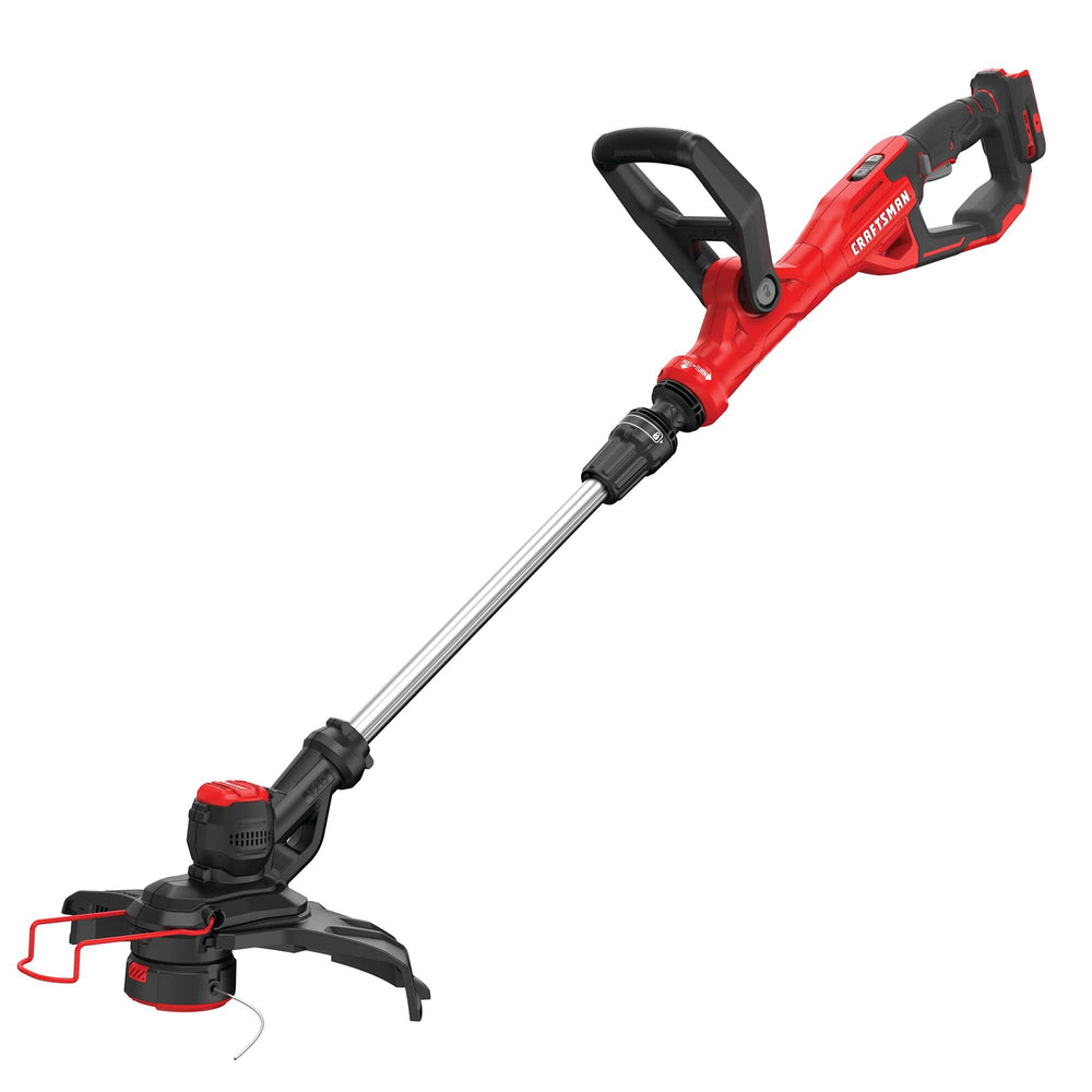 CRAFTSMAN front view of the V20 weedwacker showing lightweight design and balance