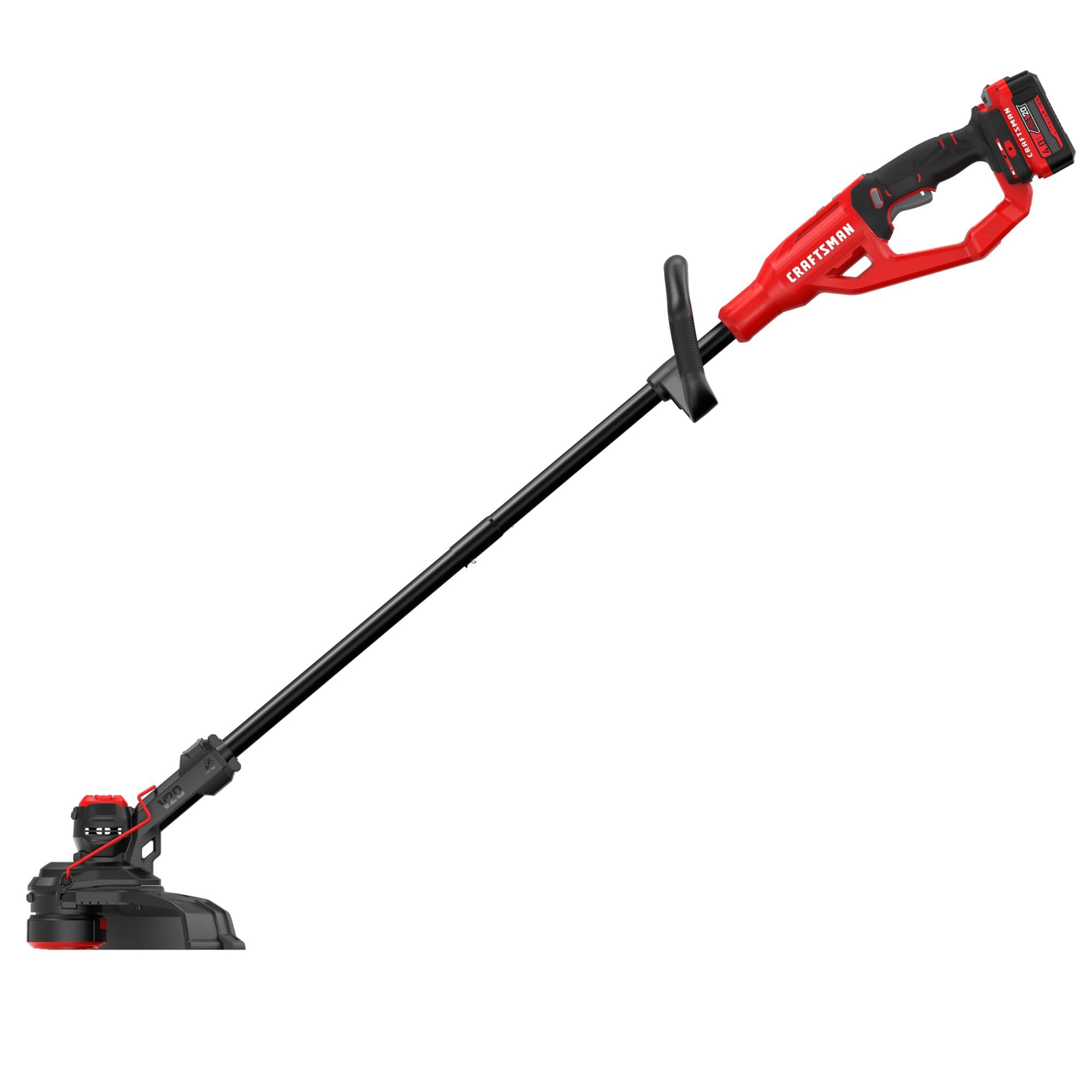 CRAFTSMAN detail of handle height adjustment for ergonomic comfort